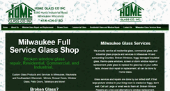 Desktop Screenshot of homeglassmilwaukee.com