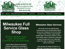 Tablet Screenshot of homeglassmilwaukee.com